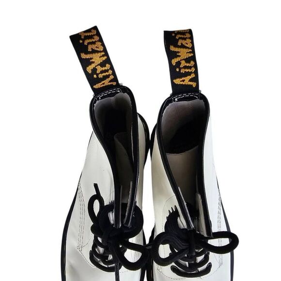 Dr. Martens Jadon White Leather Platform Boots Womens US 9 / Mens 8 EU 41 - Picture 5 of 12